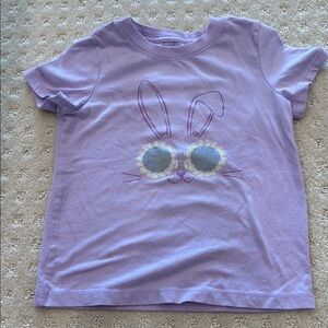 Cat & Jack Lavender Bunny Sunglasses Tee
